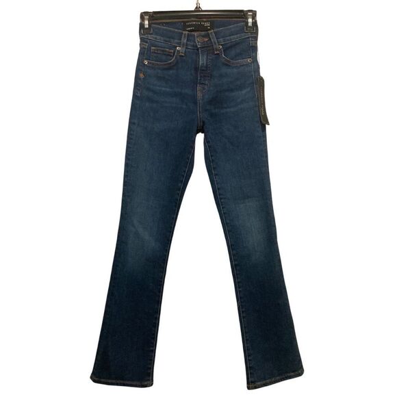 NWT VERONICA BEARD Carly High Waist Kick Flare Jeans 23 Bright Blue - Picture 9 of 10